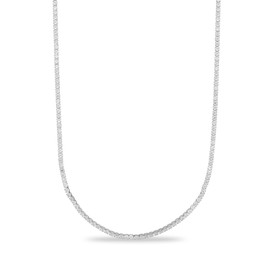 GLD Micro Tennis Chain for Men and Women - 14K White Gold - 20”
