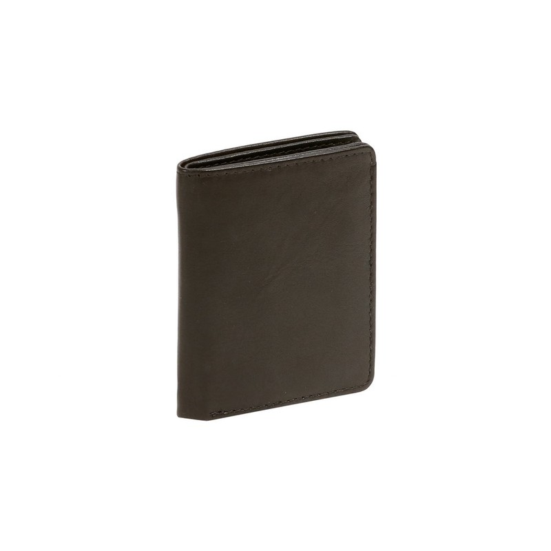 LEAS Minibörse extra dünn Echt-Leder, schwarz Mini-Edition