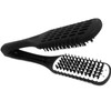 fogman Twin Brush Straight Hair Brush Curly Hair Comb Black