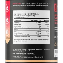 Omega 3 Fish Oil De 220 Caps. 100% Aceite De Pescado B Life.