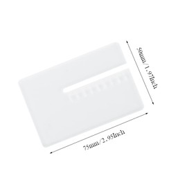 Esamero Leathercraft Punching Tools,Leather Stitching Aid Plate,Diamond Lacing Chisel Pricking Iron Aid Mate,Perforation and Protecting Leather Surface（2 Pcs）