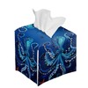 Pzuqiu Octopus Square Tissue Box Cover Facial Paper Cover for