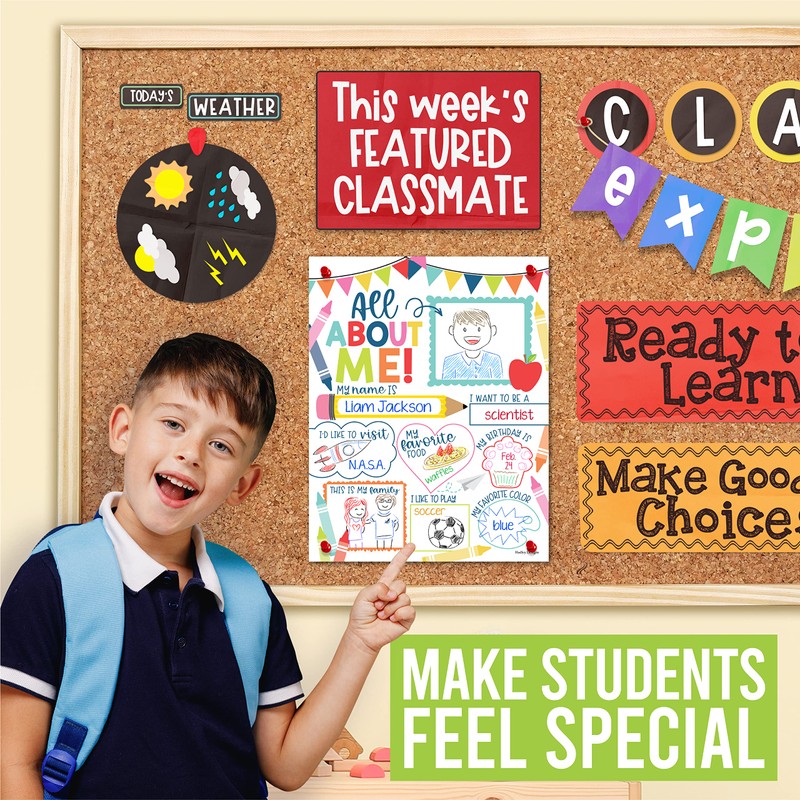 Hadley Designs 20 Colorful Read All About Me Posters For