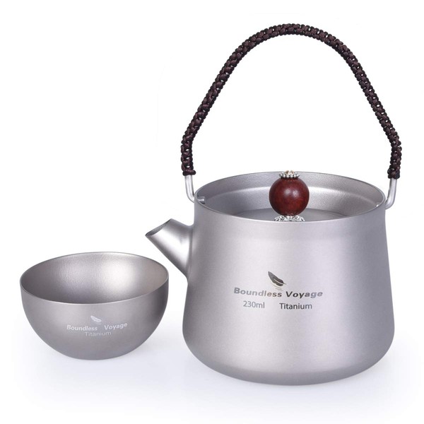 Boundless Voyage 6.1 fl oz (230 ml) Titanium Teapot, Mini