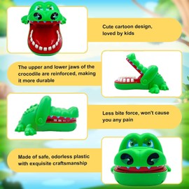 Tooth Crocodile Game Crocodile Doctor Children's Game Teeth Toy Teeth Game Snaps to Action Skill Game Children's Games Years for Family Game Party Game Children Gift