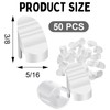 Wonderjune 50 Pcs Door Screw Hole Plugs Entry Door Frame