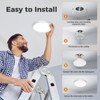 slochi 7 Inch Flush Mount Ceiling Light Fixtures, 3000k/4500k/6000K 3