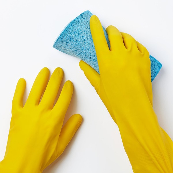 Elliott Small Rubber Gloves, Yellow