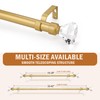 Knobelite 2 Pack 1-Inch Diameter Single Window Treatment Curtain Rod,