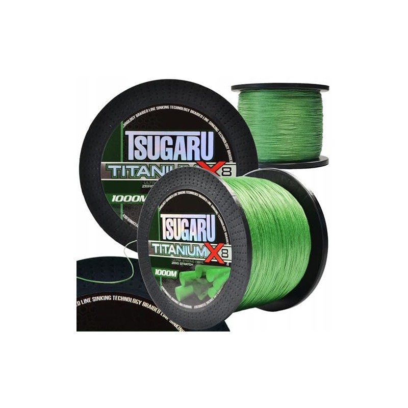 Braided Fishing Line 1000 m Titanium X8 0.10 mm -