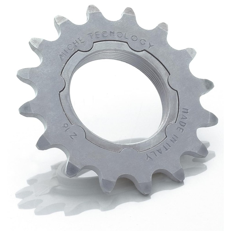 Miche 1/8 Fixed Sprockets with Carrier Track Sprocket, Silver, 17t