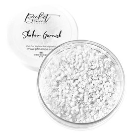 Picket Fence Shaker Garnish 4oz-Opaque White