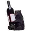 Ebros Rustic Cabin Lodge Decorative Sitting Black Bear Wine Bottle