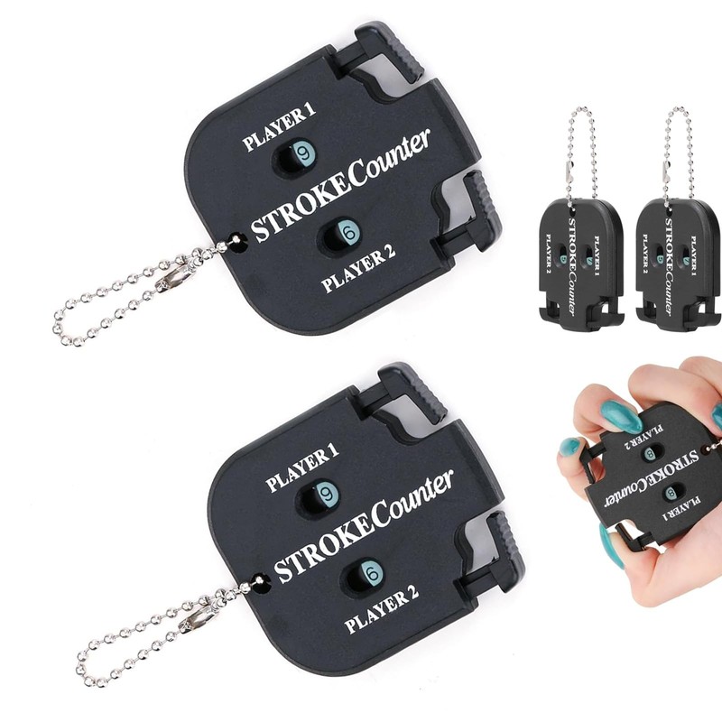 Golf Score Counter Stroke Counter, 2 Pieces Score Counter Golf