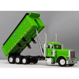 DCP 1/64 DCP Peterbilt 379 Dump Truck w/ Mac Dump Tri-Axle Lime Green