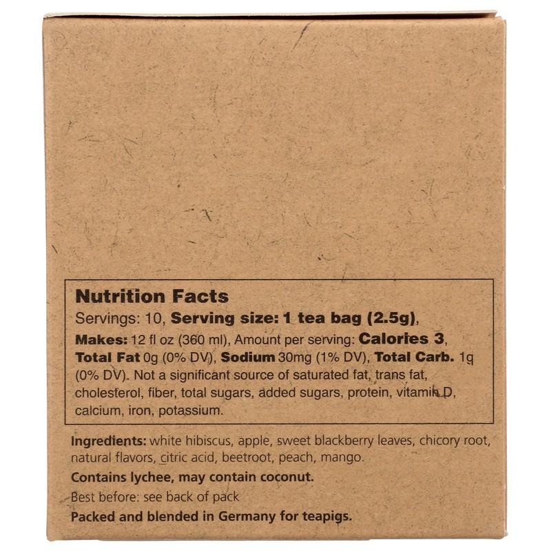 Teapigs, Tea Cold Brew Peach Mango, 0.88 Ounce