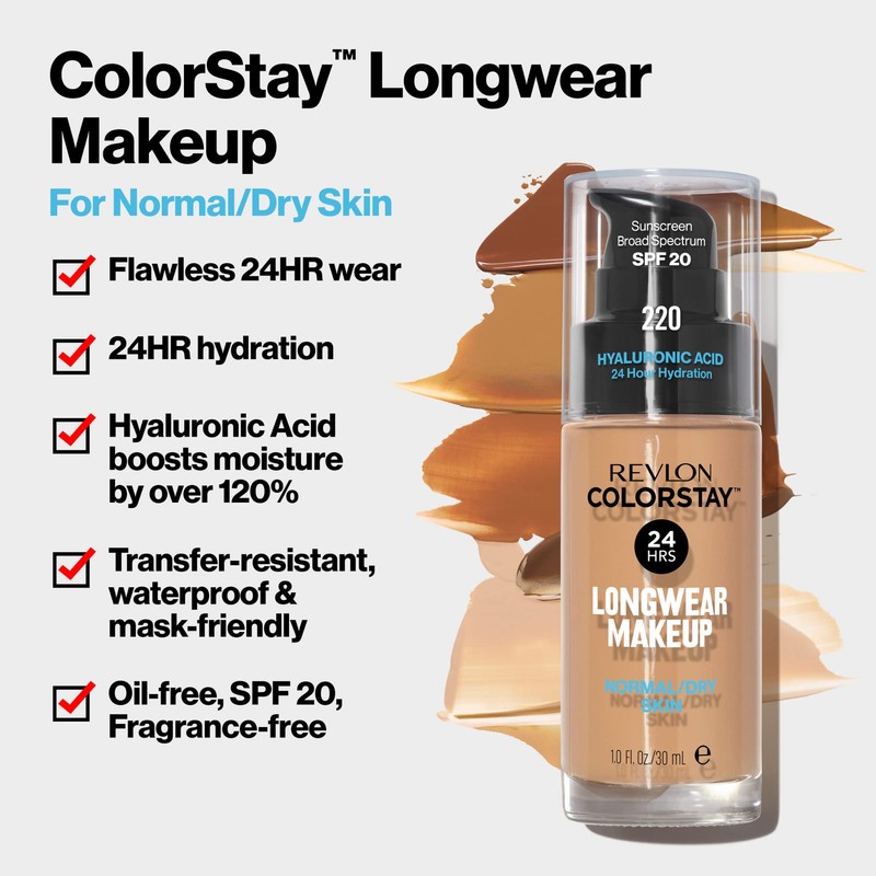 Revlon Colorstay Foundation for Normal/Dry Skin, Toast