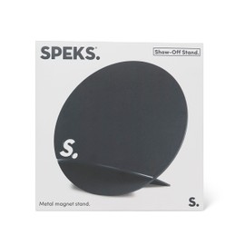 Speks Show Off Stand - Double Sided, Powder Coated Steel Magnetic Display Board - Grey - Magnets Sold Separately