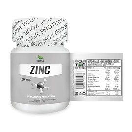 NATSA Zinc 100 tabletas | 1 tableta diaria | Suplemento mineral | Calidad Premium | Ingredientes Puros