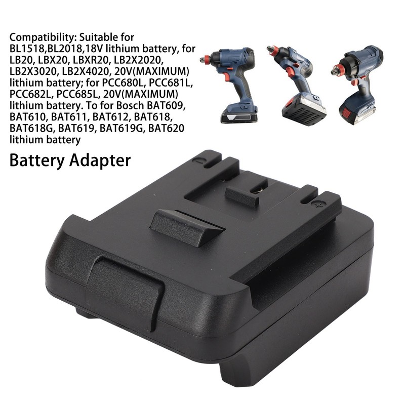 Battery Adapter ABS Lightweight Power Tool Power Adapter for Bosch
