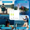 deegbbyi Pack of 5 Double Hook Reverse Bottom Rig, Fishing