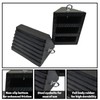 ROBLOCK 2 Pack Wheel Chocks Rubber Heavy Duty Black with