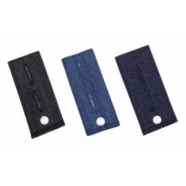 Unbranded 3 PCS Denim Waist Extender with Metal Button, Jeans Button Extender