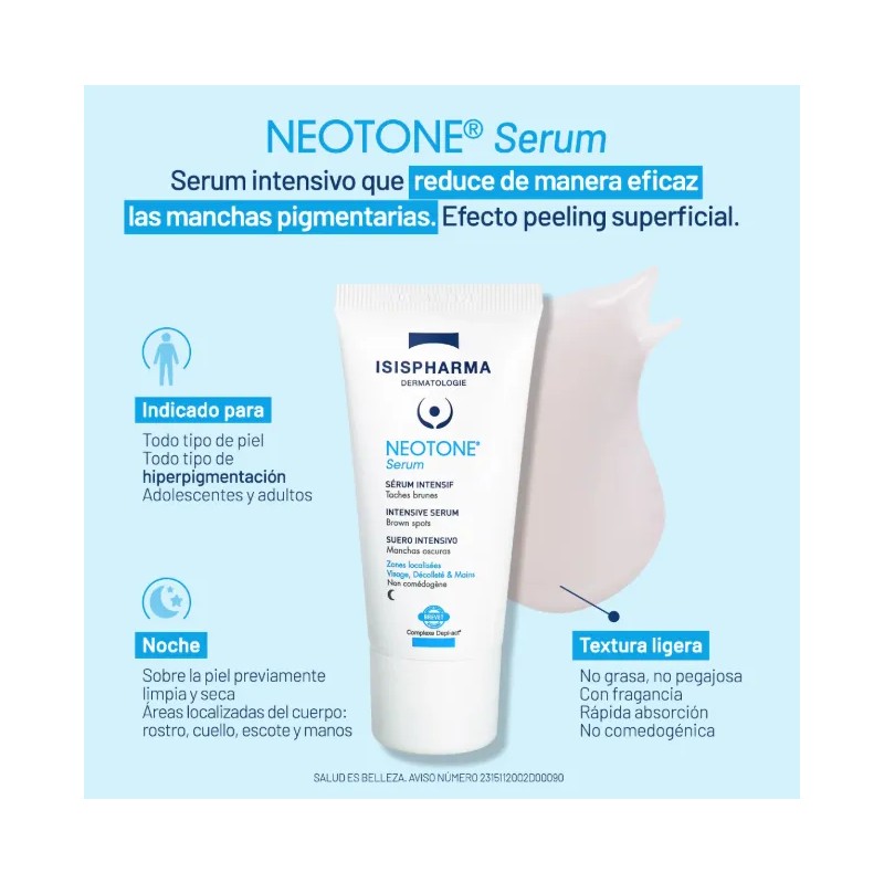 Suero Intensivo Para Manchas Oscuras Neotone Serum 30ml