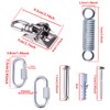 TIOMIOSEA Ceiling Hook Hanging Chair Swing Spring 360° Rotatable Heavy