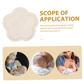 KOMBIUDA 2 Pairs Washable Breast Pads for Women Anti-galactorrhea Comfortable Nursing Pads Leakproof Liner Soft Breathable for Breastfeeding