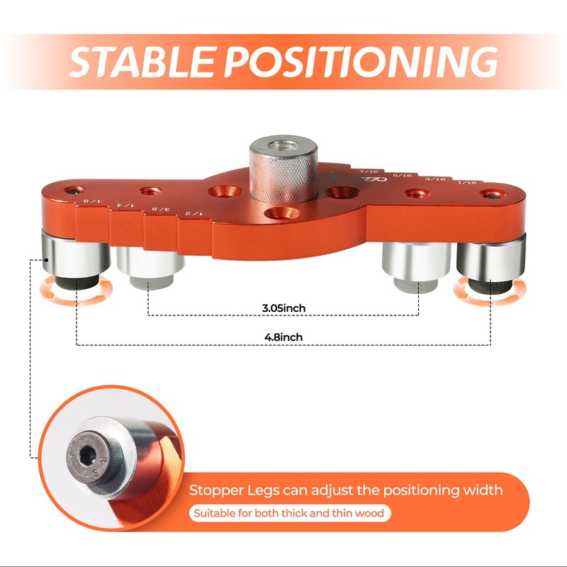 Dowel Jig Kit for Floating Shelf Bracket(& 1/2" x 11.8"
