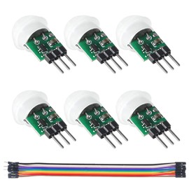 6PCS AM312 Mini Sensor Module Infrared Motion Automatic Detector DC 2.7 to 12V with 10pin Wire for Arduino