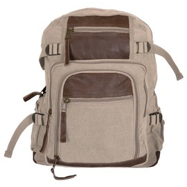 Fox Outdoor Products Retro Londoner Commuter Daypack, Khaki