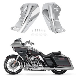 Deflector de aire de marco medio, deflectores de protección térmica compatibles con Harley Touring Street Glide FLHX Road Glide FLTRX CVO Road Glide ST FLTRXSTSE 2024-2025 (conjunto izquierdo