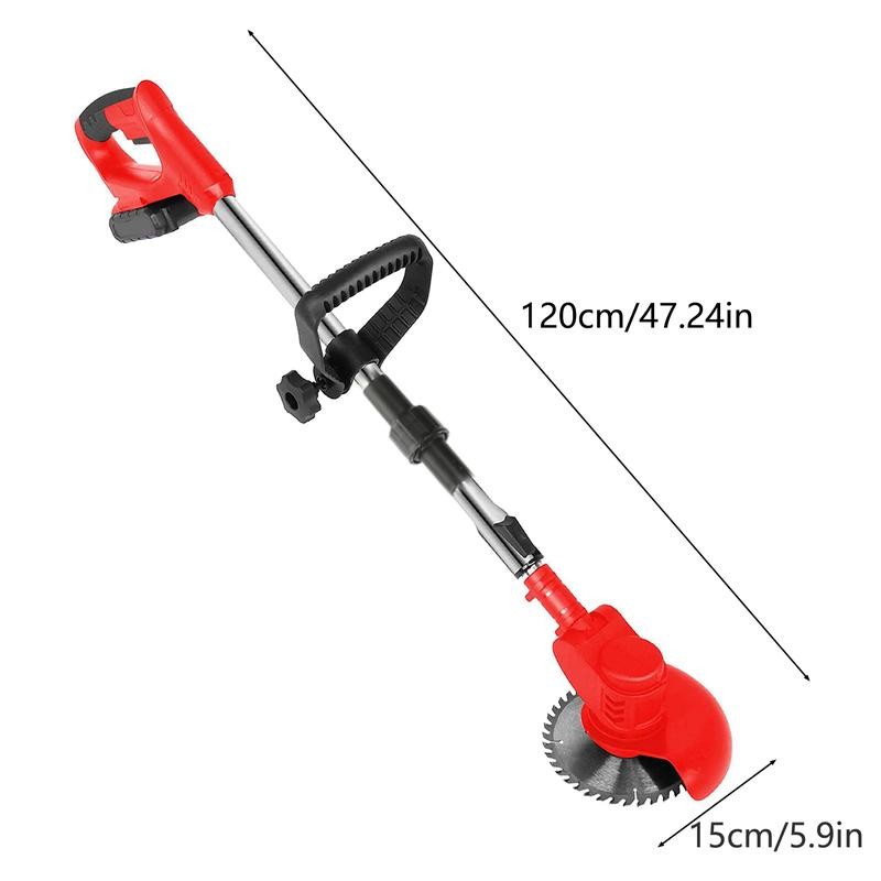 24V Electric Grass Trimmer With 6000mAh Battery Lawn Mower Powerful