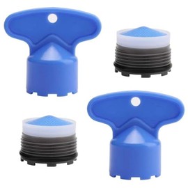 Faucet Aerator Flow Restrictor Service Kit Replacement for Moen 137401 Eco-Performance Aerator,1.5 gpm,18.5MM, with Key Removal Wrench Tool,Compatible with Rothbury or Voss (2 Sets)