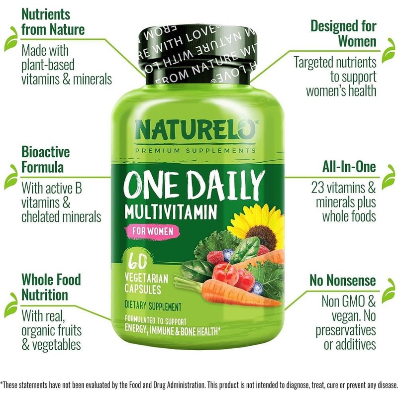 Women's Multivitamins (One a Day) | 30 Essential Vitamins, Minerals,