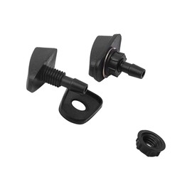 Perfect Replacement for SUV MPV TRUCK Screw-on Automotive Hood Single Hole Windshield Wiper Washer Nozzle Water Spray Pack of 2