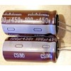 Nichicon 2X 100uF 450V NICHICON Electrolytic Capacitor 17mm X 35mm105°C