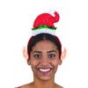 Christmas Bling- Elf Ears and Hat Headband w/Glitter & Fur