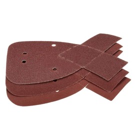 Pack of 10 Mouse Sandpaper Sanding Sheets Velcro Sanding Triangles 10 Pieces Grit 40/60/80/120/240 for Black and Decker Detail Palm Sander.