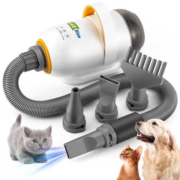 Luzrise 2-in-1 Pet Grooming Dryer丨3.5HP/2800W High Velocity Dog Hair Blower