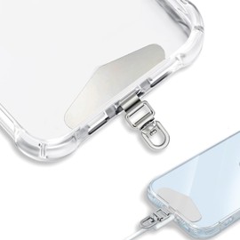 Ouliyoo Smartphone Strap Holder Mobile Strap [With Protective Film, 360° Swivel Type, No Floatation] Stainless Steel, High Strength and Durability, Compatible with All Models, No Charge Effect, Fall