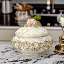 Vintage Resin Soap Dish Camelia Powder of Trinket Box | Renovator's Supply