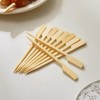 200 Pieces Paddle Bamboo Skewers 18cm, Flat Burgers Sticks Children