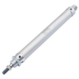 Baomain Pneumatic Air Cylinder MAL 16 X 125 Bore 0.63 inch(16 mm),Stroke 4.92 inch(125mm),Single Rod Double Acting Stainless Steel Mini Pneumaticm,Industrial Air Cylinder for Automation
