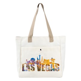 BDPWSS Las Vegas Tote Bags Las Vegas Souvenir Gift For Women Casino Gift Las Vegas Vacation Travel Bag Las Vegas Trip Gift (Las Vegas TB)