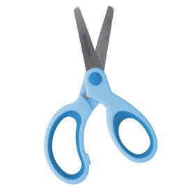 Westcott Forbici per bambini Softgrip blu per destrimani | Impugnatura ergonomica per bambini in età prescolare | 13 cm (5") ideali per le mani dei bambini | Punta arrotondata | E-21581 00