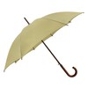SoulRain 48" Arc Classic Wood Handle Umbrella Auto Open Windproof
