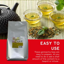 Shirakiku Loose Tea Leaves Genmai Matcha and Roasted Rice 2.2Lb (2.2 Pound)                                                                           
